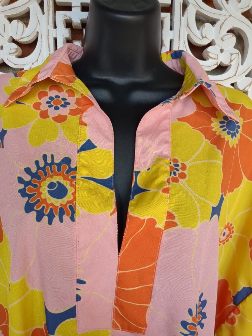 Vintage Oversized Pullover Tunic Dress Cover Up - Picture 6 of 16